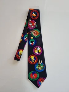 Vintage c1990's Warner Brothers Picasso neck tie - Bild 1 von 4