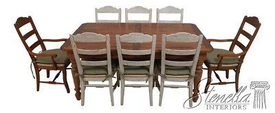 L64145EC/46EC: Juego de mesa y sillas de comedor campestre francés de 9 piezas Foto 1 de 4