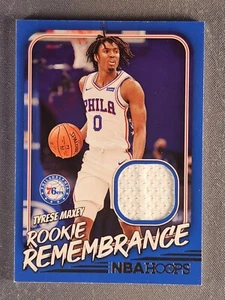 2022-23 NBA Hoops Rookie Remembrance #RR-TMP Tyrese Maxey White Jersey - Picture 1 of 2