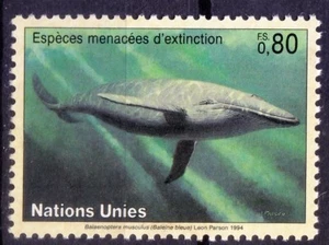 United Nations Geneva 1994 MNH, Endangered Marine Mammal, Blue whale - Picture 1 of 1