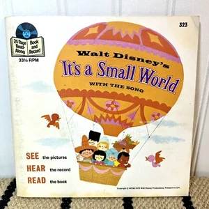 Walt Disney's Its a Small World Read Along Book & 33 1/3 RPM Record 1968 #323 - Picture 1 of 8