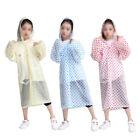 3Pcs Child Rain Ponchos Clear Raincoat with Hood for Camping Hiking