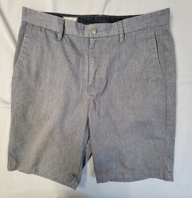 Volcom Stone Corpo Class Dark Gray Striped Chino Men's Shorts - Image 1 of 4