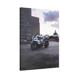 BMW Inspired S1000RR High Resolution Museum Quality Vertical Canvas Print #031 - Picture 1 of 10
