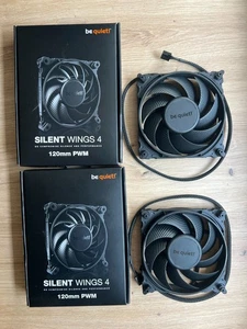 2× be quiet! Wentylatory/wentylatory PC PWM Silent Wings 4 120mm - Zdjęcie 1 z 6