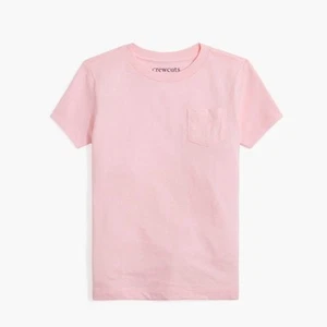 Crewcuts Short Sleeve Jersey Casual Pocket Pink Tshirt US Girls L New - Picture 1 of 6