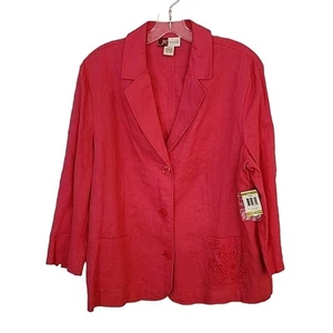 NWT JM Collection Linen Blazer, 14 - Picture 1 of 9