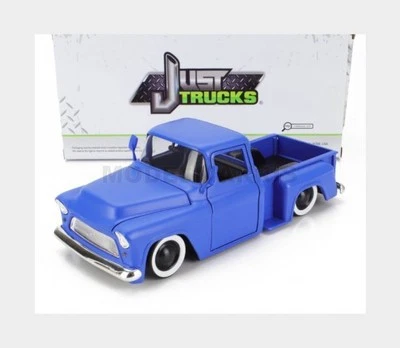 JADA 34295 CHEVROLET - PICK-UP STEPSIDE CUSTOM 1955 - MATT BLUE - 1/24 - Immagine 1 di 2