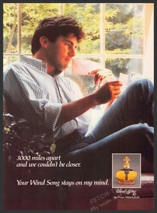 Wind Song 1980s Print Advertisement 1987 Prince Matchabelli (Not the product) - Picture 1 of 1