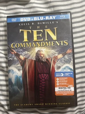 Cecil B. Demille's The Ten Commandments 2-Disc set Blu-ray + DVD New Sealed 1956 - Image 1 of 4