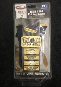 Belkin Gold Series 10' IEEE 1284 Printer Cable 24K Gold Plating Brand NEW Sealed - Picture 1 of 6