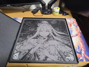 Alfombrilla de ratón de vidrio Wraith Cosmic Glass V2 Evil edición limitada Japón - Imagen 1 de 8