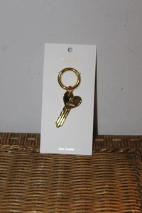 J.Crew Gold Schlüssel & Herz Taschenanhänger. - Bild 1 von 5