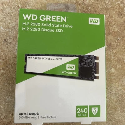 Western Digital Green SSD 240GB SATA M.2 2280 Solid State Drive-UK - Image 1 of 3