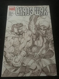 Chaos War (2010) #1 Sketch Variant Hercules Thor Marvel - Picture 1 of 2