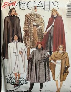 NEU Vintage 80er Misses McCALLS SCHNITTMUSTER 3934 Capes Gr. 6-20 ungeschnitten - Bild 1 von 6