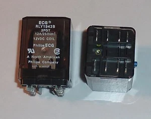 RLY1942B   ECG  RELAY  10AMP 250VAC 12VDC COIL 2PDT - Picture 1 of 2