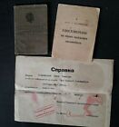 Rare Red Army 3 documents woman  1 Belarusian front 1941-45 (W)