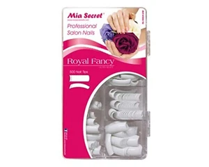 Mia Secret Professional Salon Nails Royal Fancy (Ultra White 500 Nail Tips) - Picture 1 of 1