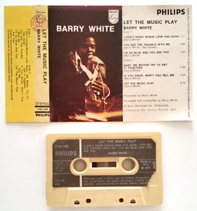 Mc Barry White Let The Music Play Musicassetta Funk Soul Italy 1976 Vintage Tape - Foto 1 di 2