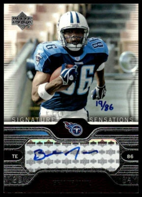 2004 Upper Deck #SS-BT Ben Troupe Signature Sensations #/86 - Image 1 of 2