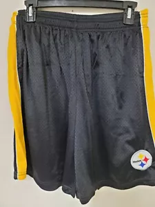 0724-5 Herren PITTSBURGH STEELERS Polyester Jersey SHORTS SCHWARZ NEU - Bild 1 von 2