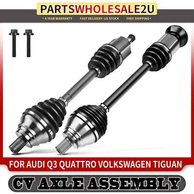 Conjunto de eje CV delantero izquierdo y derecho para Volkswagen Tiguan Audi Q3 Quattro Foto 1 de 4