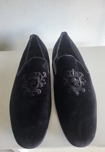 Zapatos negros sin cordones de terciopelo Georgio Brutini talla 11,5 M - Imagen 1 de 10