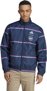 NEW Official adidas Arsenal FC 2022/23 Anthem Reversible Jacket HT7155 Mens 2XL - Picture 1 of 7