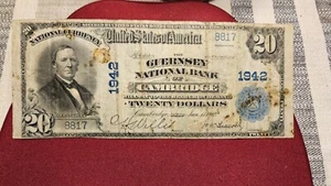 1902 PB Guernsey National Bank of Cambridge Ohio OH 20.00 CH#1942 - Picture 1 of 2