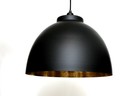 Deckenleuchte Schwarz Gold Silber rund Schlafzimmer Wohnzimmer Deckenlampe Loft