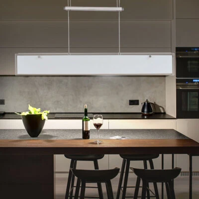 Elegante Pendolo Lampada Vetro Fascio Appesa Salotto Illuminazione Ufficio Piano - Immagine 1 di 4