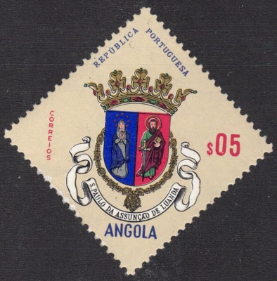 Angola SC# 448 1963 - Escudos armas de Luanda - M-H Foto 1 de 2