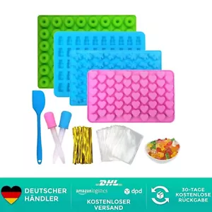 Gummibärchen Form 4 Stück Bonbon Formen Silikon Mit 2 Pipetten,Silikonform Gummi - Bild 1 von 1