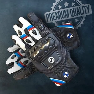 Guantes de cuero para carreras de motocicletas BMW Motorrad S1000RR, BMW Motorcycle Safety Gant - Imagen 1 de 7