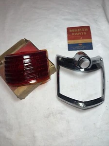 1939 DeSoto Left Taillight Bezel and Lens N O S MoPar - Bild 1 von 15
