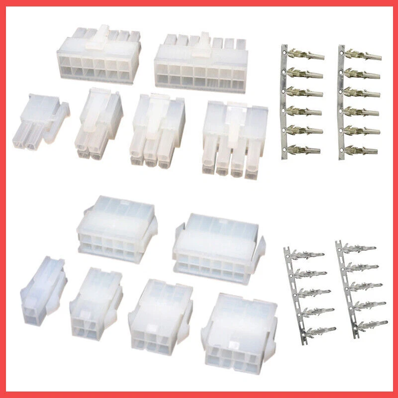 5557/5559 4.2mm Plug & Crimps Translucent 2-24p Connector (KK 5051/KK254 Style) - Image 1 of 4