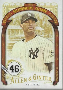 2016 Topps Allen & Ginter The Numbers Game Andy Pettitte NG-92 New York Yankees - Picture 1 of 1
