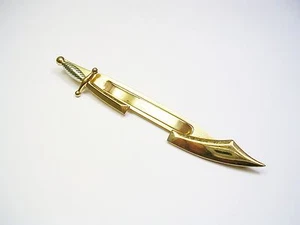 VINTAGE TIE CLIP FREEMASON TIE BAR SWANK CRAVAT HOLDER SCIMITAR SHRINERS - Picture 1 of 3