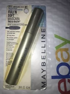 MAYBELLINE Full n Soft Thick & Healthy Mascara 311 VERY BLACK Waterproof NIP - Picture 1 of 2