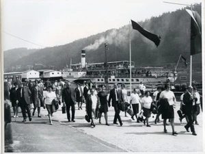 DDR Elbsandsteingebirge Bad Schandau Touristen altes Foto 1969 - Bild 1 von 3