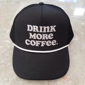 Dutch Bros Drink More Coffee Snapback Mütze neu schwarz & weiß - Bild 1 von 7