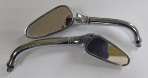 Chopperspiegel Paar chrom M10 Gewinde Honda Kawasaki Suzuki u.a. - Bild 1 von 2