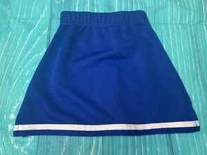 Niño Pequeño 18 Meses - 3T Azul y Blanco Animadora Vestir Uniforme Disfraz Falda Nuevo con Etiquetas - Imagen 1 de 2