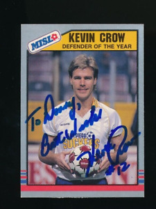1989-90 Pacific MISL Kevin Crow #14 signed auto autograph tough