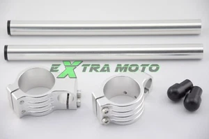 Kit semimanubri racing 55mm ergal CNC ALLUMINIO colore neutro - Foto 1 di 3