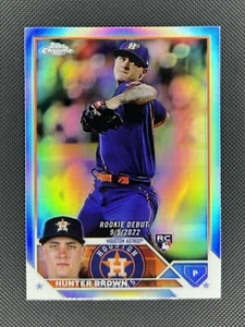 Hunter Brown RC 2023 Topps Chrome Update #USC163 Rookie Debut Refractor - Bild 1 von 2