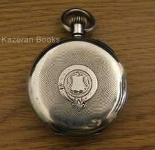 Antique Solid Silver Fob Pocket Watch Top Wind Pin Set Working