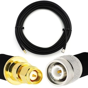 HF400-TNCM-SM-12 TNC Male to SMA Male 12m Flexible Coaxial Cable — LMR400 UF U - Bild 1 von 4
