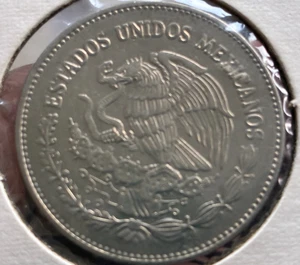 Moneda 50 Pesos MÉXICO, Topless AZTEC Diosa Luna, Tipo 1982-1984 - Imagen 1 de 5
